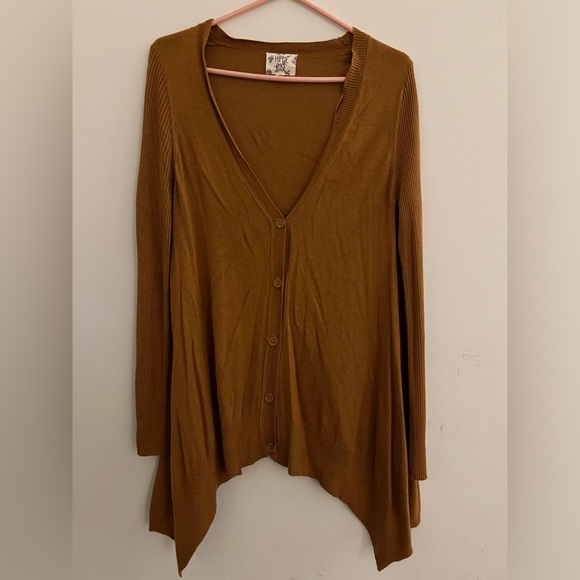 Size Medium Light Brown Cardigan/Sweater - Picture 2 of 2